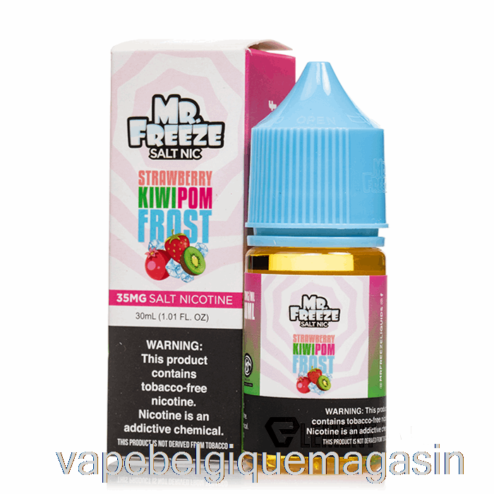 Vape Belgique Fraise Kiwi Pom Frost - Mr Freeze Sels - 30ml 35mg